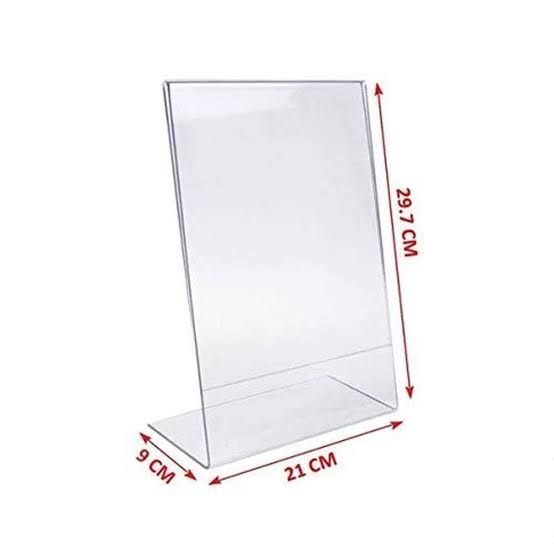 L type A4 paper flyer holder leaflet display stand