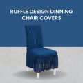 Bubble Chair Covers, Ruffle Design Dinning chair Covers, 1 piece. 