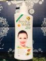 fresh and white body lotion made in Pakistan.