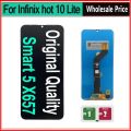 Display For Infinix Smart 5 X657 X657C X657B LCD Screen Touch Digitizer  For Infinix Hot 10 lite. 