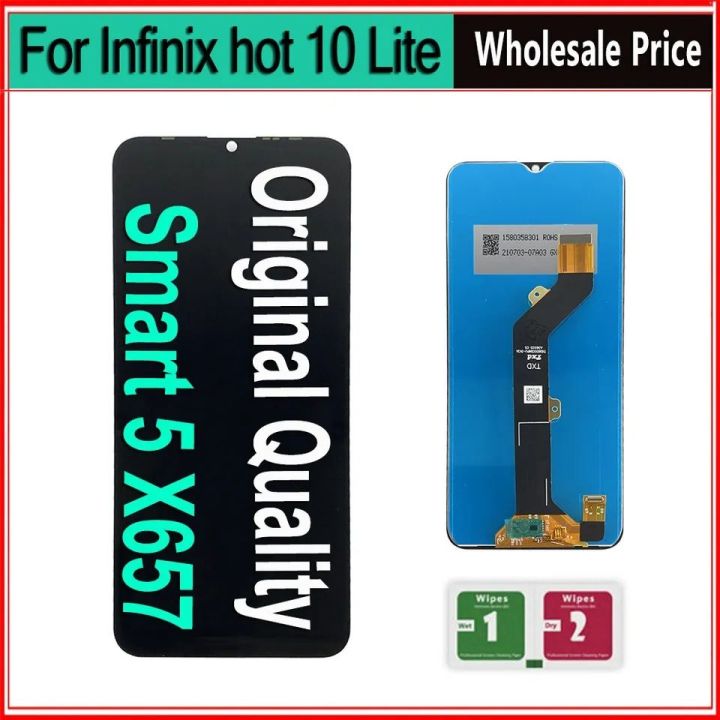 Display For Infinix Smart 5 X657 X657C X657B LCD Screen Touch Digitizer  For Infinix Hot 10 lite