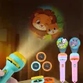 Children Early Education Projection Flashlight Cute Cartoon Torch Lamp Toys for Kid Holiday Birthday Xmas Gift Learning Toys. 