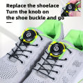 1pair Adjustable Automatic Buckle Rope Universal Kids/Adult Quick Stretching Lock Lazy Laces Sneaker No Tie ShoeLaces Shoe. 