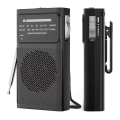 Portable Radio Mini AM FM with Good Reception, Loud Speaker, AA Battery Operated, for Indoor, Outdoor and Emergency Survival Use. 