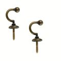 8pcs Wall-Mounted Curtain Holder Window Tassel Rack Clothes Coat Towel Rack Durable Home Decorative Hooks.
