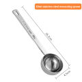 1/2PCS Stainless Steel Coffee Scoop, Tablespoon Measuring Spoon Long Handle Coffee Spoon for Kitchen Cafe Making.. 