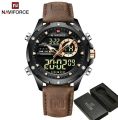 NAVIFORCE Digital Men Military Watch Waterproof Wristwatch LED Quartz Clock Sport Watch NF9208. 