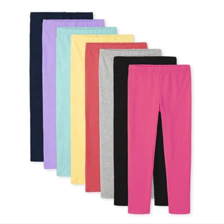 Pack of -7 Girl's Tights Summer Lycra Random Colour