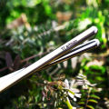Tiartisan Titanium Camping Tableware Ultralight Portable 195mm/ 230mm Hollow Chopsticks Cutlery For Outdoor Hiking Backpacking. 