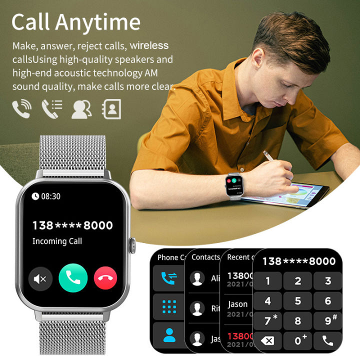 FOXBOX%202026%20Smart%20Watch%20%20Motion%20Trajectory%20Health%20Sleep%20Monitor%20Bluetooth%20Call%20Message%20Women%20Men's%20Smartwatch%20For%20Android%20IOS%20-%20Image%204