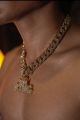 GOLD AND SLIVER UNISEX ICE CHAIN. 