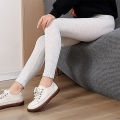 Ribbed Cotton Leggings Women Spring and Autumn Tights High Elastic Skinny Casual Pants Workout Walking Solid Leggings for Women. 