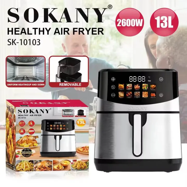 13L%20Air%20Fryer%20Oven%20Stainless%20Steel%20Digital%20Air%20Fryer%20up%20and%20Down%20Dual%20Heating%20with%20Touch%20Color%20Display%20-%20Image%202