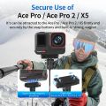 Magnetic Quick Release Mount Adapter For Insta360 X5 Camera Protective Frame Holder Bracket For Insta360 Ace/Ace Pro/Ace Pro 2. 