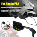 For HONDA PCX 125 PCX 150 PCX150 PCX 160 PCX160 Motorcycle Foldable Rearview Side Mirror Rotation Adjustable Rear View Mirror. 