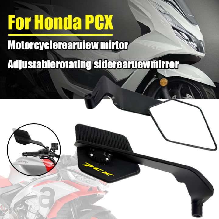 For HONDA PCX 125 PCX 150 PCX150 PCX 160 PCX160 Motorcycle Foldable Rearview Side Mirror Rotation Adjustable Rear View Mirror