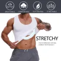 Mens Slimming Body Shaper Compression Tank Top Undershirt Shapewear Flat Belly Fitness Workout Shirts Abdomen Slim Vest. 
