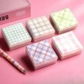 5 Colors Boxed Plaid Note Paper, DIY Plaid Holic Scrapbook Stickers, Non-sticky Stripe Holic Scrapbooking Decals 200 Sheets/Box. 