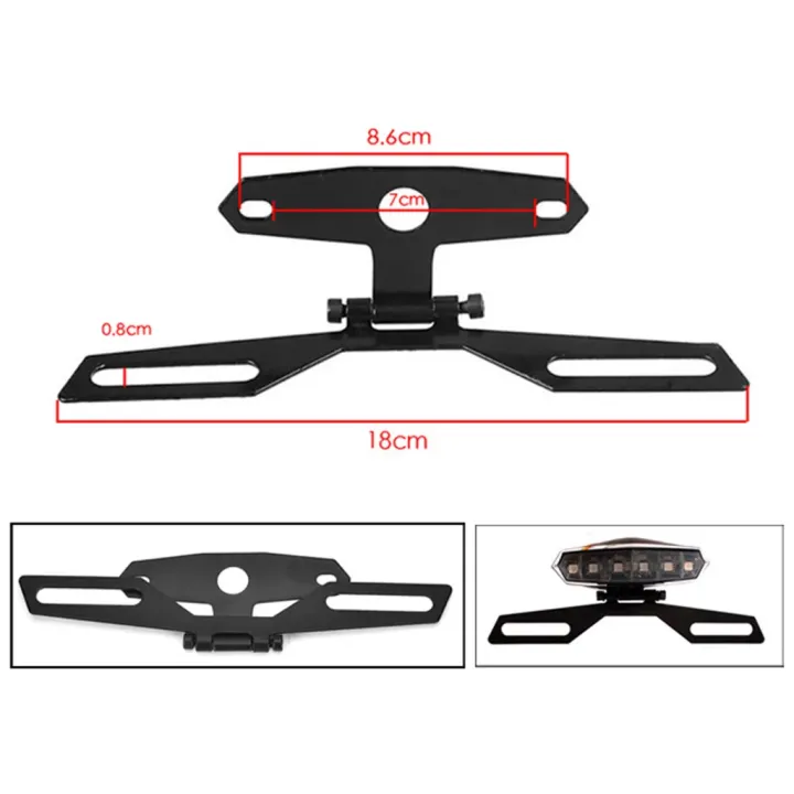 Motorcycle%20License%20Plate%20Bracket%20Taillight%20Mount%20Support%20Folding%20Number%20Plate%20Frame%20Holder%20Mount%20Universal%20Motorbike%20Accessories%20-%20Image%203