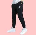 premium quality black colour cotton stylish joggers trouser pant for man. 