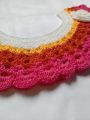 Handmade Fashionable cute Crochet Baby Neck Design dress for girls 1 peices Multicolour Kushikatar jamar gola.