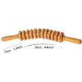 Wooden Roller Massage Stick Handheld Gear Tool 12 Wheel Rolling Tool Bendable Roller Trigger Point Made Of Pure Natural Wood.