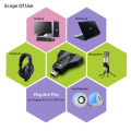 USB Virtual 7.1 Independent Sound Card Airplane Shaped Sound Card Computer Driver Free External Desktop Laptop. 