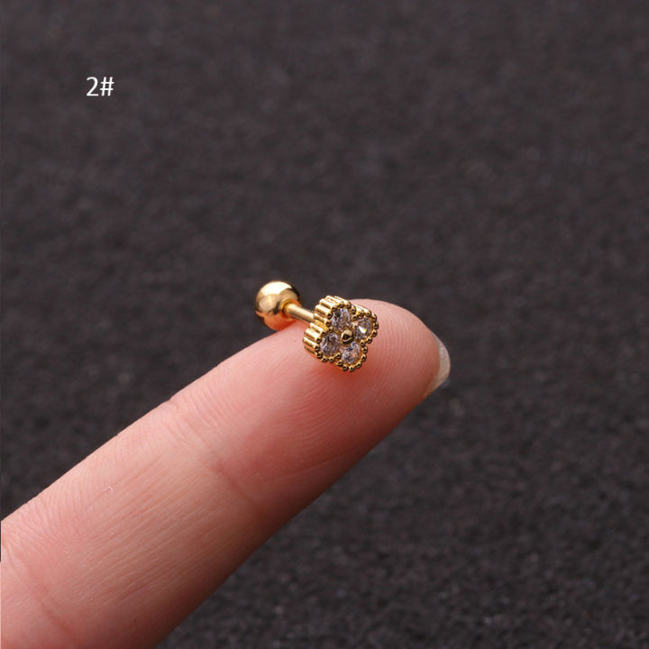 1PC%2018G%20Tower%20Heart%20Flower%20Star%20%20Stainless%20Steel%20Barbell%20Piercing%20CZ%20Ear%20Tragus%20Cartilage%20Helix%20Snug%20Piercing%20Stud%20-%20Image%203