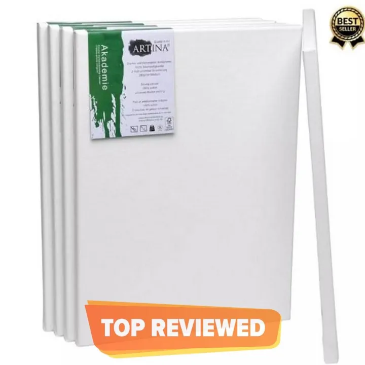 Pack Of 5 Pcs - 12x18 Inch Premium Canvas Boards for Oil and Acrylic ...