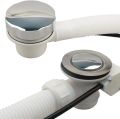 Bath tub waste drain pipe kit set plastic bath tub drain pipe assembly pvc. 