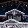 ANSIO® Outdoor Christmas Lights 320 LED 11m/35ft Icicle Lights Outdoor & Indoor Cool White Decorations String Fairy Outside Lights with Timer for Xmas Garden Bedroom & Party. 