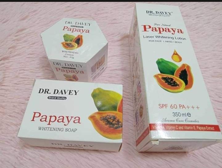 Dr.Davey Papaya 3 in 1 combo (Sosp+Lotion+Night Cream)