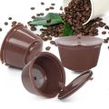 6pcs/Set Reusable Coffee Capsule For Nescafe Dolce Gusto Machine Refillable Coffee Capsule Filter Cup Kit with Spoon and Brush. 