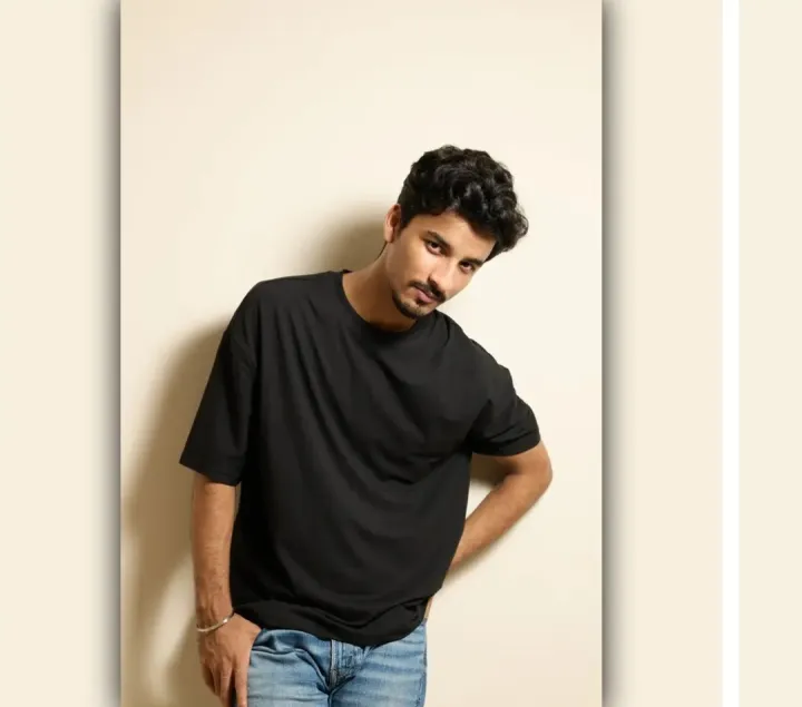 Drop%20%20Shoulder%20Cotton%20T-Shirt%20For%20Men%20black%20and%20white%20-%20Image%202