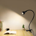 360° Flexible Clip on Desk Lamp USB Eye-Caring Reading Table Light Night Light Study Bedside Clamp Lamp for Books. 