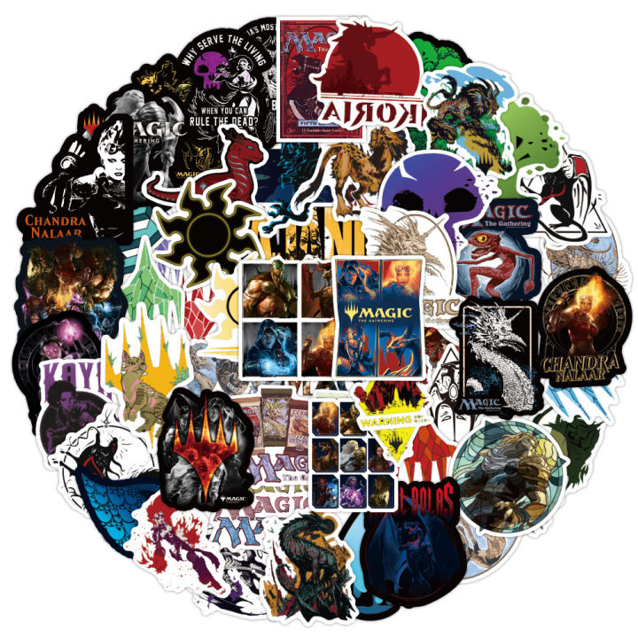50Pcs%20%20MTG%20Stickers%20Magic%20MTG%20DIY%20Stickers%20Scrapbooking%20Phone%20Luggage%20Skateboard%20Decorative%20Waterproof%20Decals%20-%20Image%202