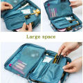 Girls Portable Travel Makeup Bag Waterproof Multi Compartment Multifunctional Cosmetic Make Up Toiletry Organizer for Women.