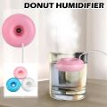 Mini Donut Negative Ion Humidifier USB Round Household Air Purifier for Home Office Desktop Donut Steam Diffuser Mini Sprayer.