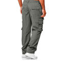 Men's Men's loose straight leg fashion casual Men's fashion casual multi-pocket loose straight leg overalls Outdoor pants men's. 