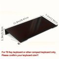 1pc Acrylic Keyboard Stand, Compact Desktop Lifter for Keyboard and Mini PC, Mixed Color, Uncharged, Durable Material.