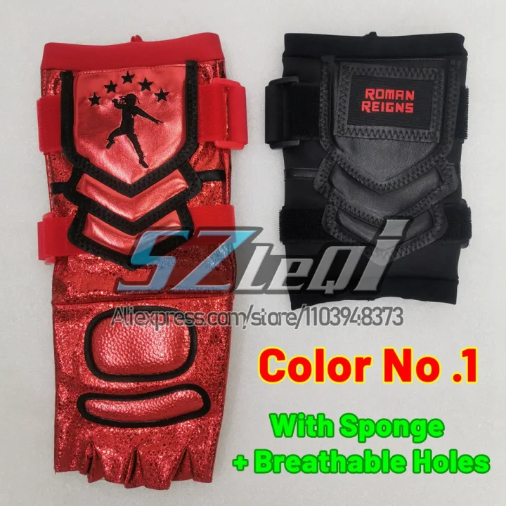 Premium%20Red%20Gold%20Motorcycle%20Gloves%20Set%20For%20Roman%20Reigns%20With%20Sponge%20Gloves%20Weight%20Lifting%20Wrestling%20Outdoor%20Sports%20Gauntlet%20Sets%20-%20Image%203