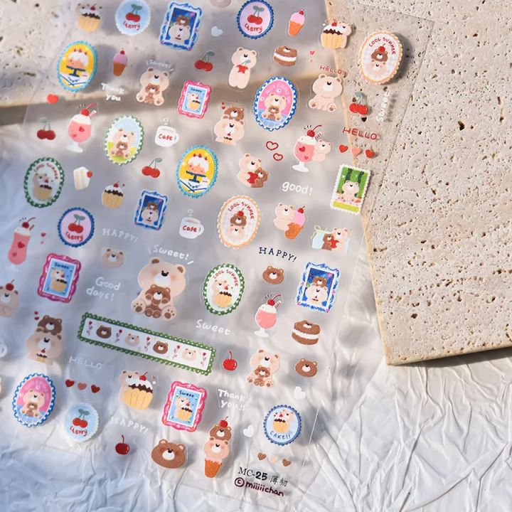 Cute%20Animals%20Bear%20Dog%20Cake%20Sweet%20Cherry%20Grid%20Bowknot%20Star%20Line%20Fruit%20Relief%20Self%20Adhesive%20Nail%20Art%20Stickers%205D%20Manicure%20Decals%20-%20Image%204