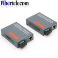 HTB-GS-03 Gigabit Fiber Optical Media Converter 10/100/1000Mbps Single Mode to RJ45 3KM/20KM UPC/APC SC-Port US Power Supply.