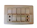 8 switches 2 sockets China sheet Panasonic. 