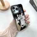 Phone Case Anime Bleach Ichigo For IPhone 13 12 11 15 14 Pro Max Plus Lens Creative Border Silver Plated Inside Hard TPU Cover. 
