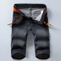 Denim Shorts Men's Summer Thin Straight Classic Designer Business Short Jeans Brand Clothing Stretch Korean Casual Male Shorts. 
