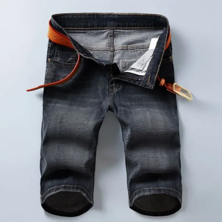 Denim%20Shorts%20Men's%20Summer%20Thin%20Straight%20Classic%20Designer%20Business%20Short%20Jeans%20Brand%20Clothing%20Stretch%20Korean%20Casual%20Male%20Shorts%20-%20Image%202
