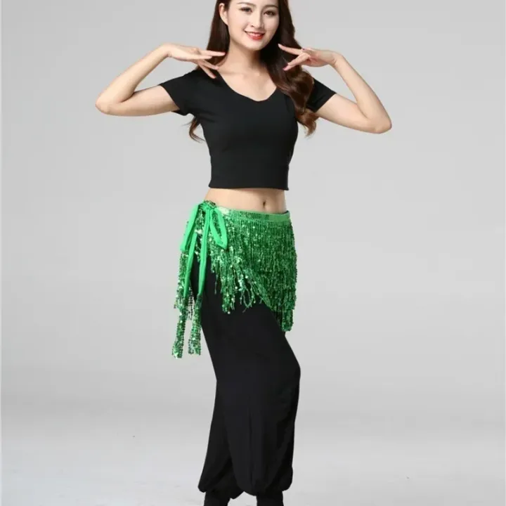 Belly%20Dance%20Waist%20Chain%20New%20Glitter%20Layer%20Tassel%20Waist%20Cover%20Indian%20Dance%20Performance%20Practice%20Strap%20Hip%20Scarf%20Skirt%20Waist%20Scarf%20-%20Image%205