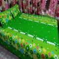 Digital Home Tex Cotton Fabric 5 Feet By 6 Feet Multicolor King Size Bedsheet With Two. 