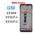 New IPS For 6.5'' Motorola G50 LCD XT2137 Display Touch Screen Assembly For Motorola G50 5G LCD xt2149 Display  With frame. 